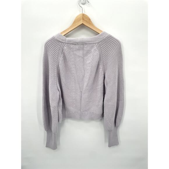 525 AMERICA FOR EVEREVE NWT Brooke Balloon Sleeve Knit Cardigan // L - Picture 11 of 13